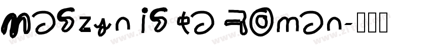 Maszynista Roman字体转换